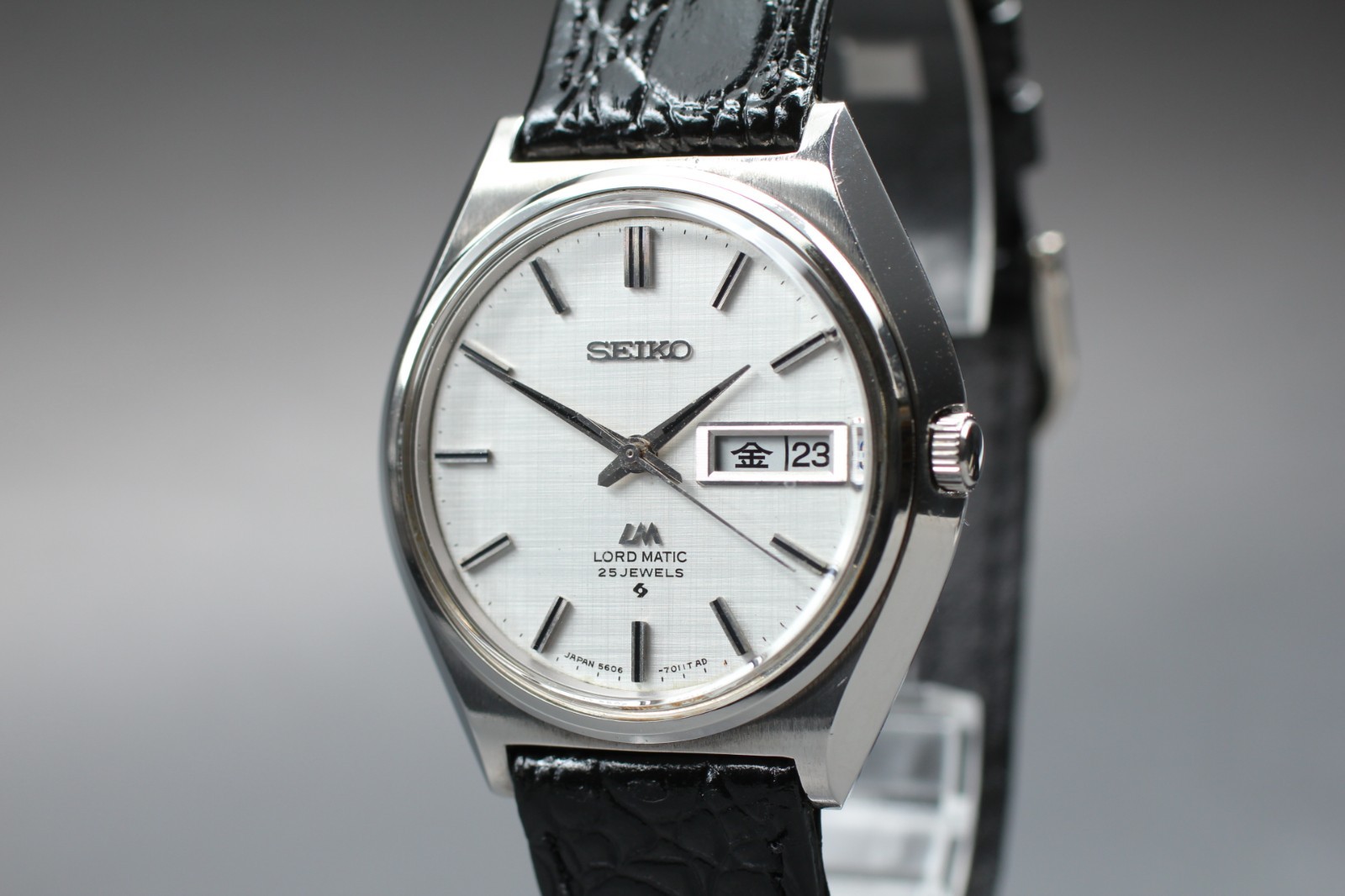 SEIKO LORD MATIC 5606-7010 KSNJI ENG Automatic Vintage Mens Watch NEAR MINT