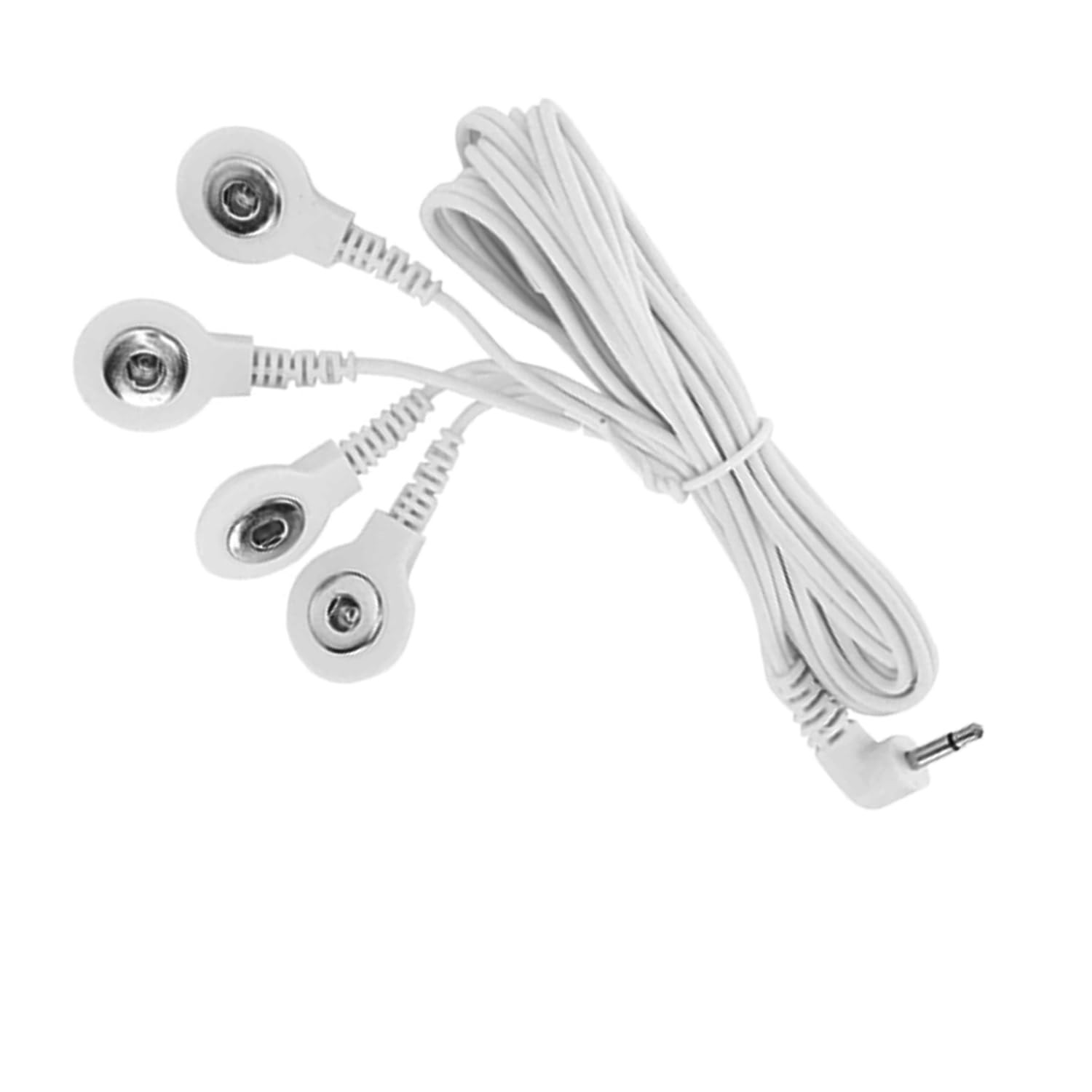 10 PCS DC 3.5mm Button Electrode Wire Cable TENS Massage 2.5mm Plug 1 To 4