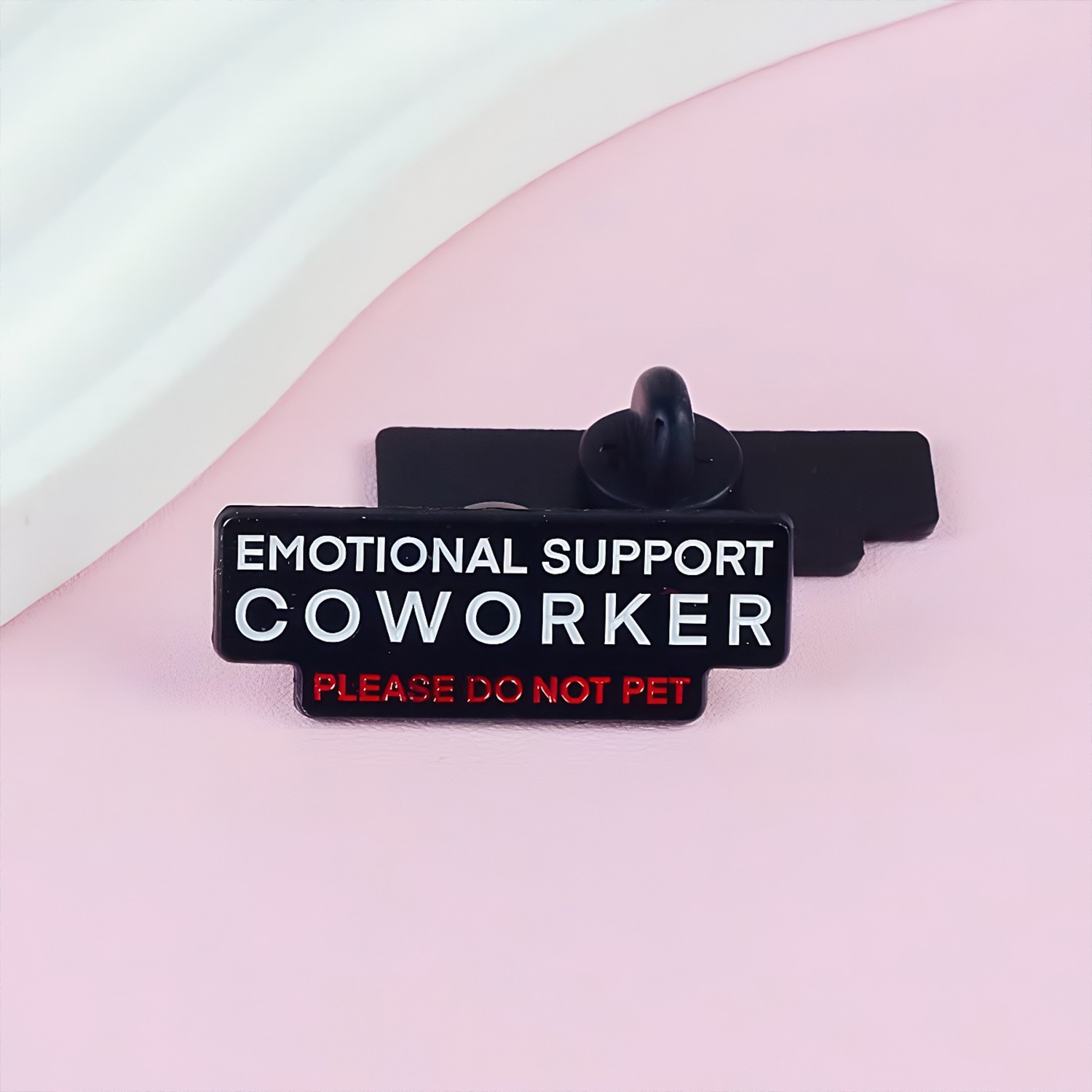 2X Funny Office Accessory Emotional Support Brooch Coworker Do Not Pet Lapel Pin