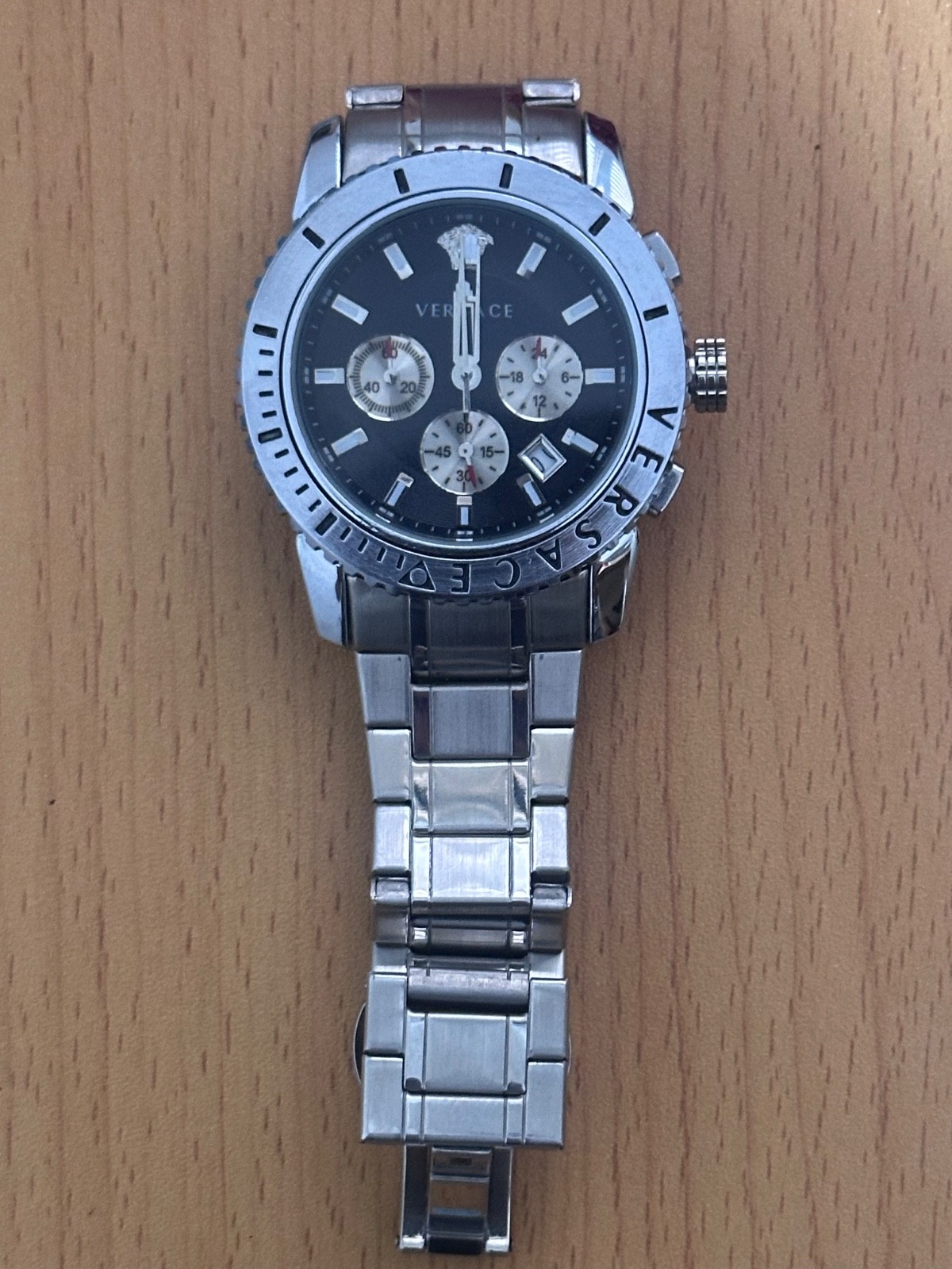 Versace Casual Chrono Men’s Watch (Model VERG00518) with Stainless Steel Strap a