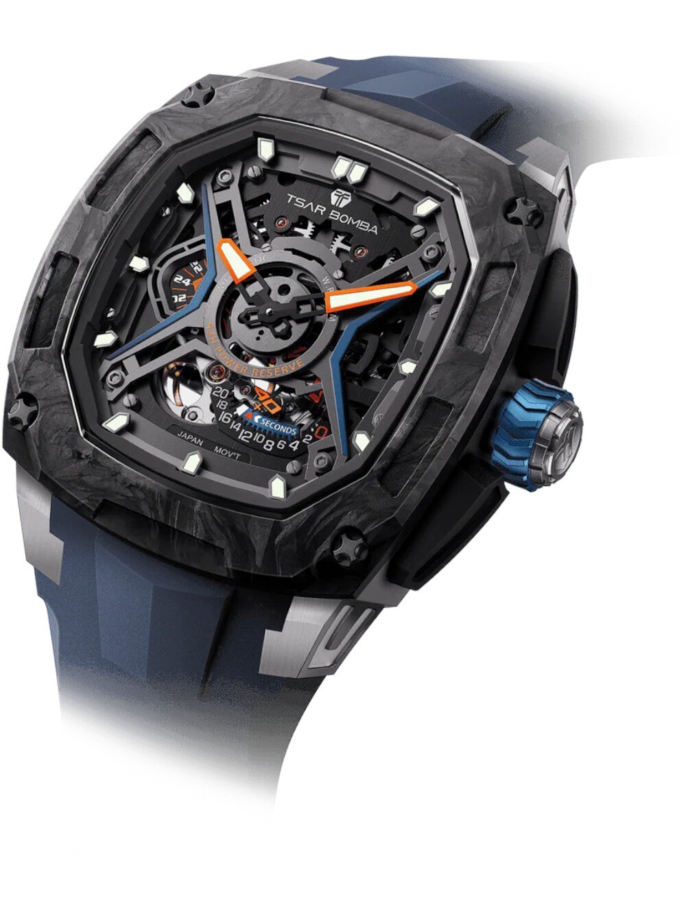 Tsar Bomba TB8605-02 Mens Watch Dark Matter 5 Automatic 43mm 5ATM