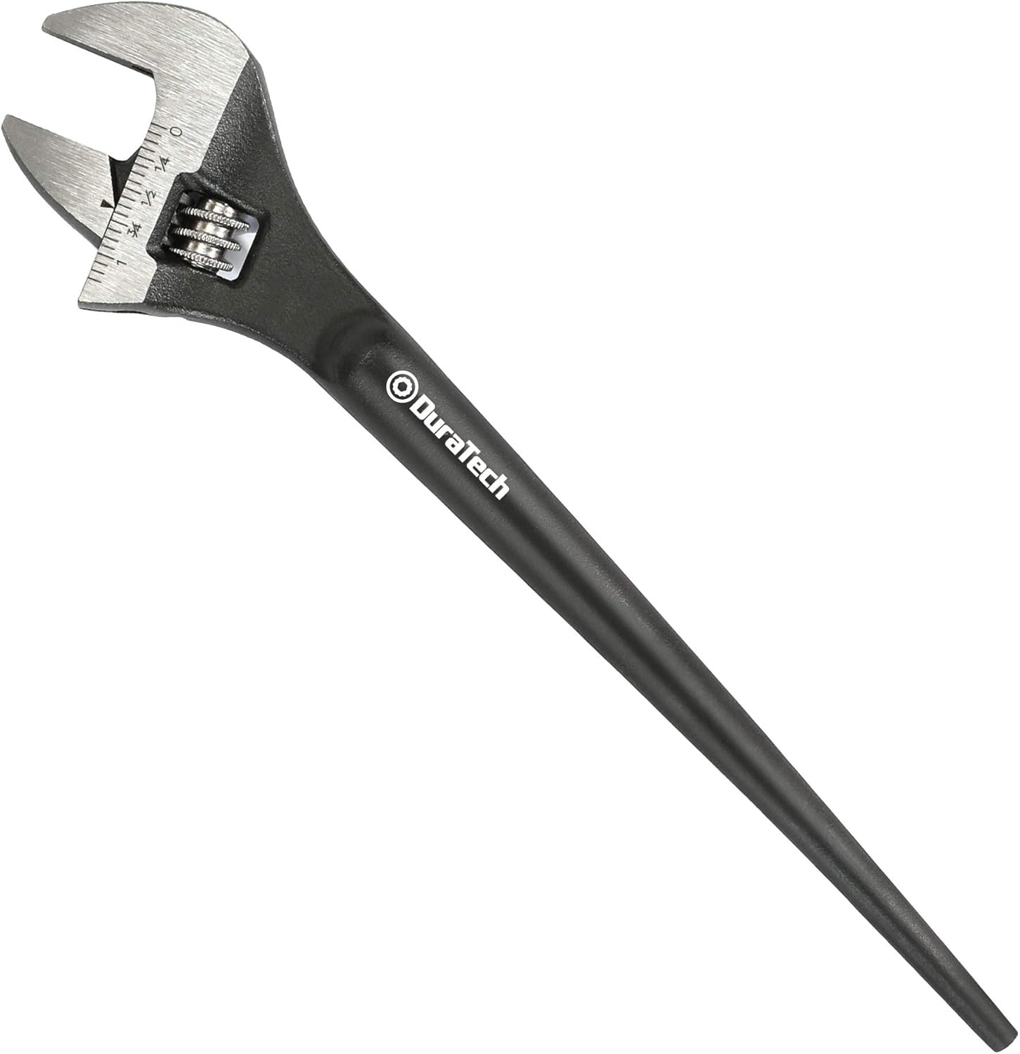DURATECH 8-Inch Adjustable Construction Spud Wrench, Black 8-Inch,