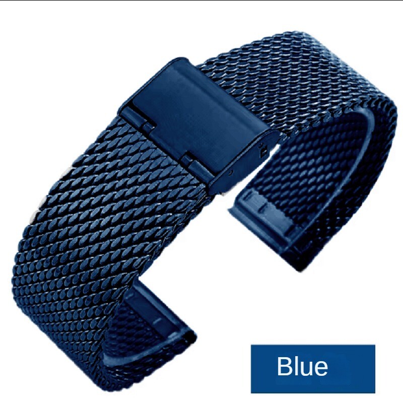 1.0 Wire Thicked mesh strap Milanese Braided Quick Release Watch Band 18 -24 mm