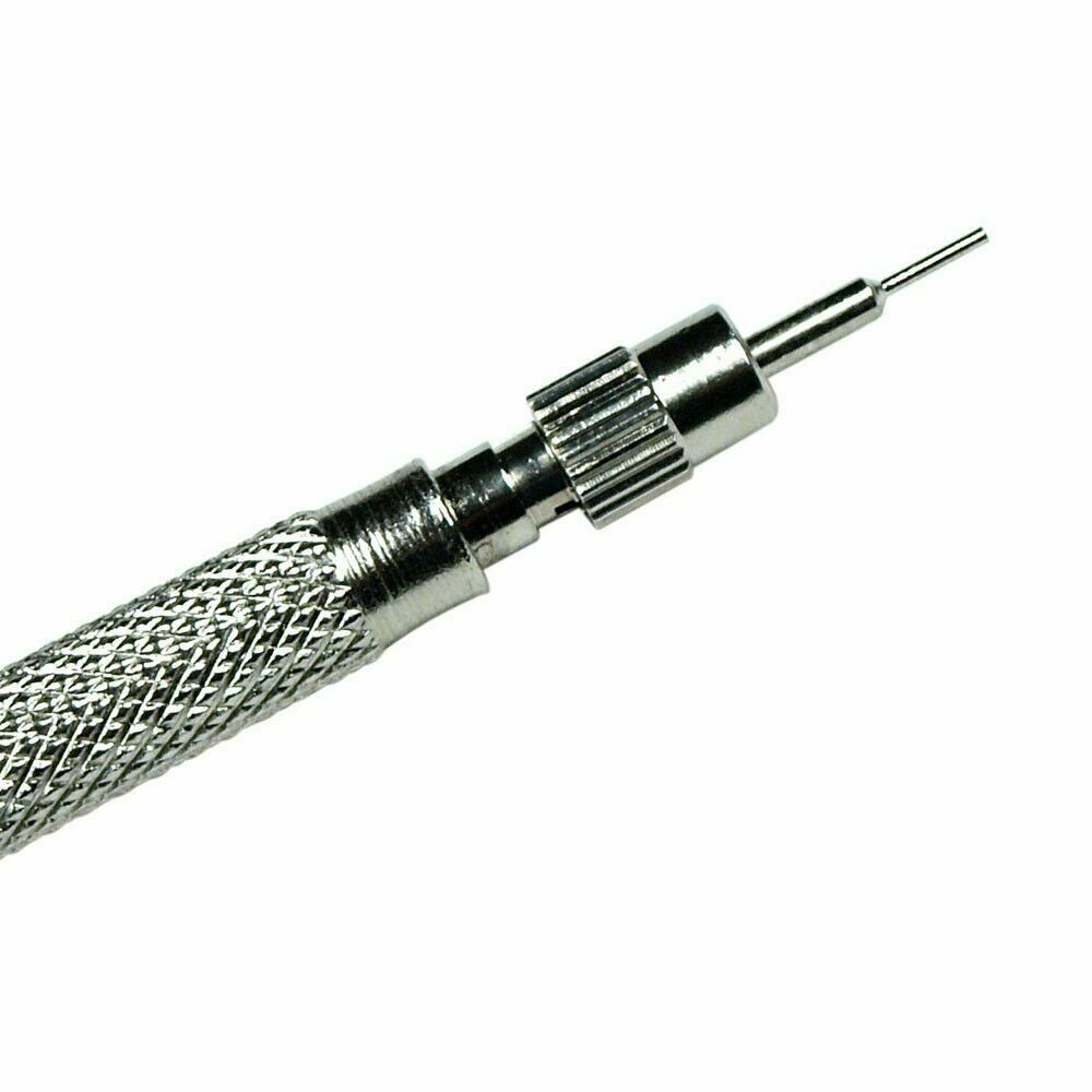 Watch Repair Spring Bar Tool Steel Link Remover Pin Pusher with Spare Tips
