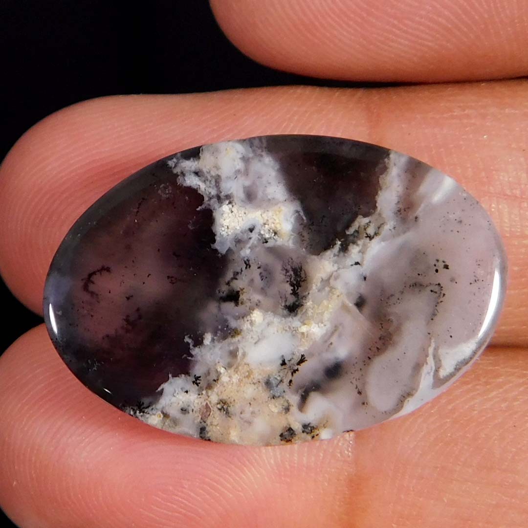 24.25Cts. Natural Incredible Dendritic Opal Oval Cabochon Reiki Healing Gemstone