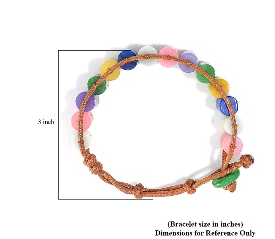 GORGEOUS!! Jade 215.00ctw Prayer Wheel Cord Bracelet (6.0-9.0In)