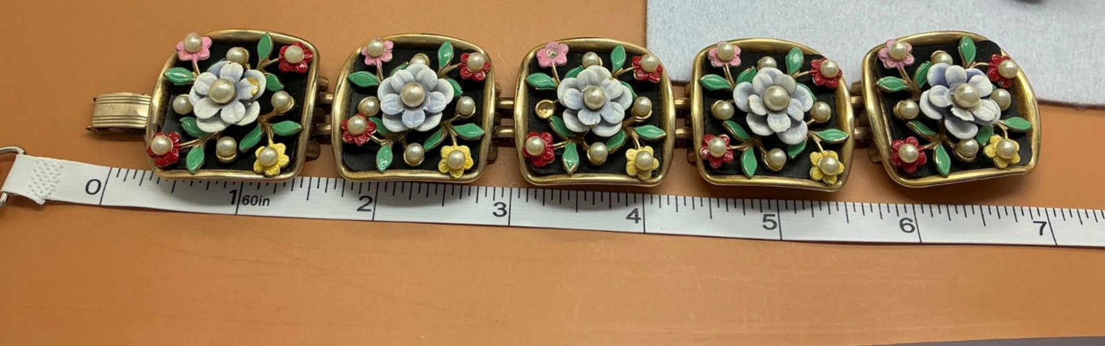 RETRO 4 Piece SET! Vintage ALICE Mulit Color Bracelet Earrings Necklace Ring!!