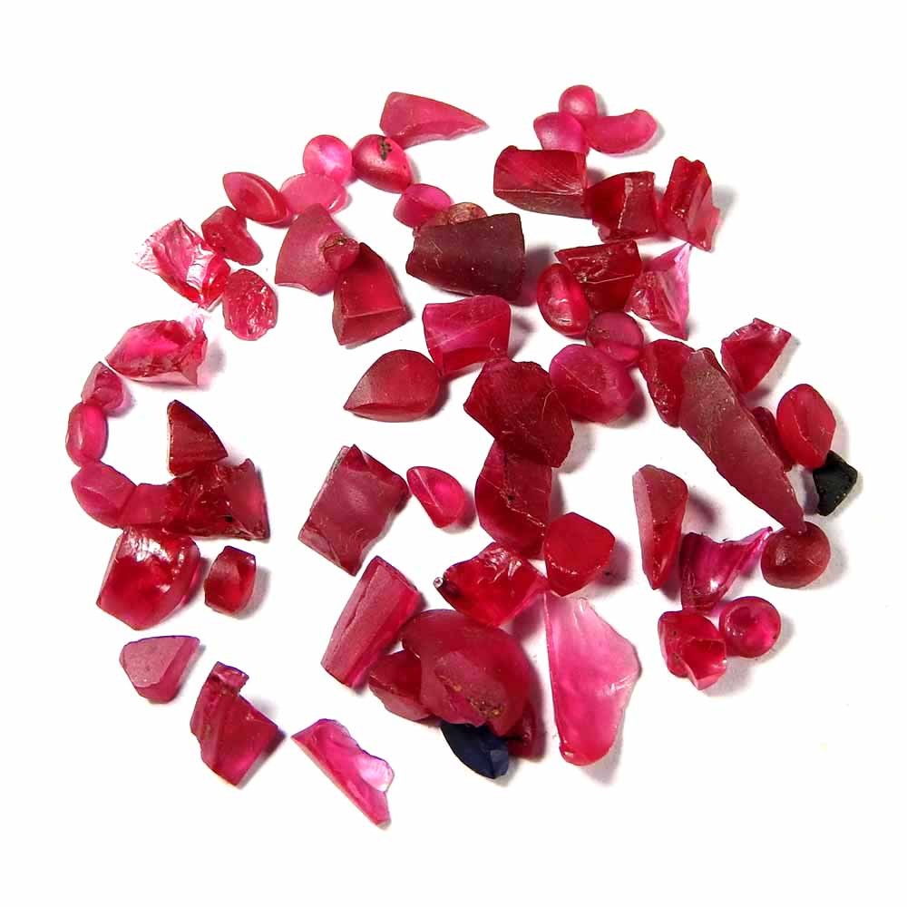 53.80Cts100%Natural Imitation Ruby Rough Lot Loose Gemstone