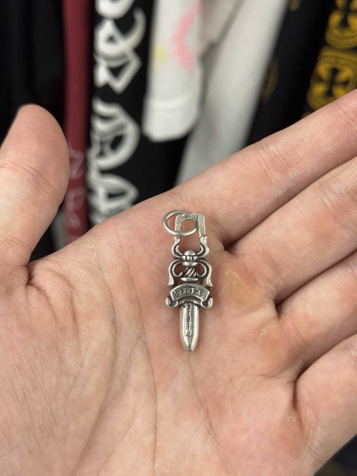 Chrome Hearts Dagger Zipper Pendant Charm w/ Bale (SHIPS FAST) 100% Authentic!