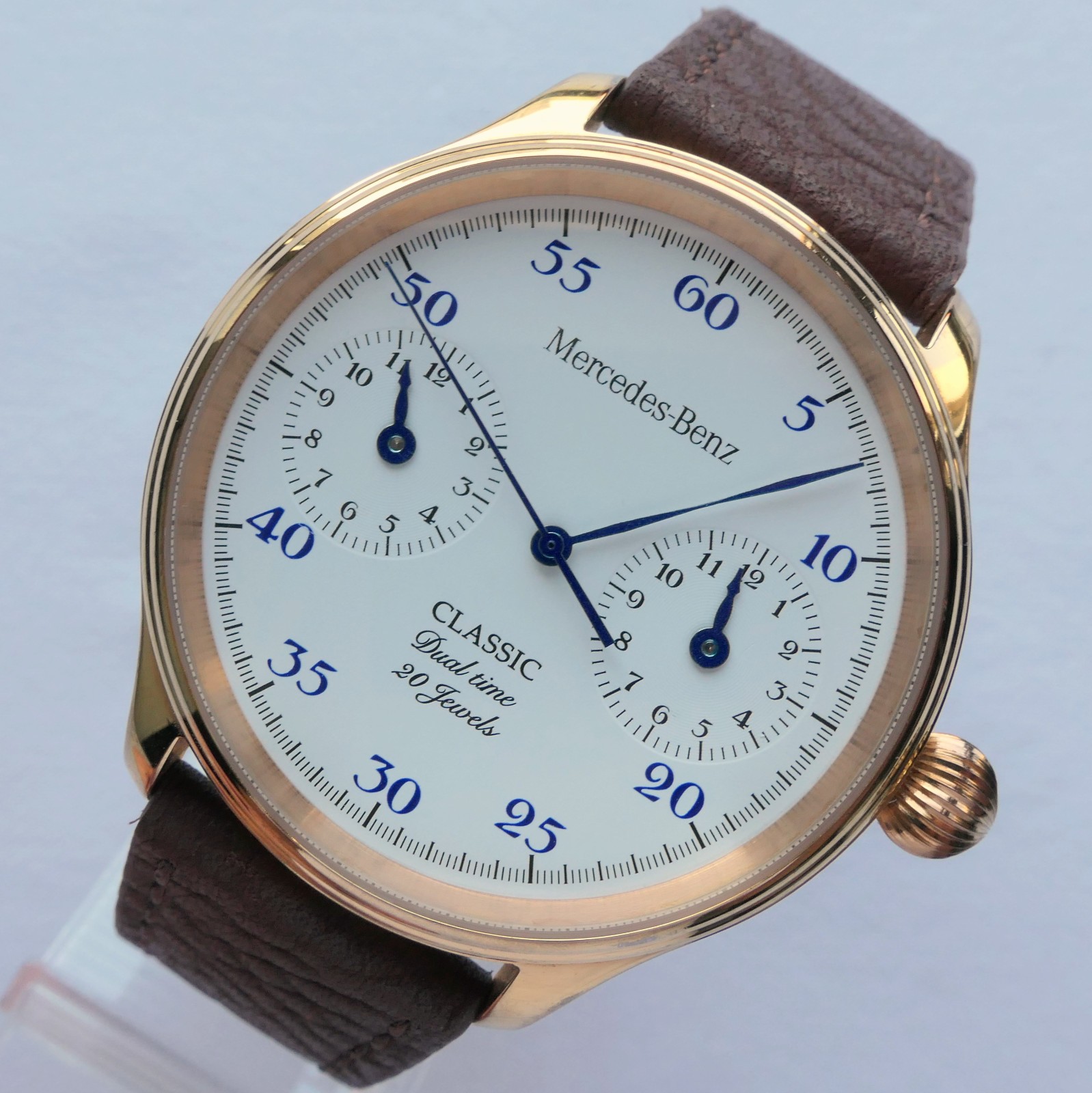 Mercedes Benz Classic Dual Time Zone Design Car Accessory GMT Automatic Watch