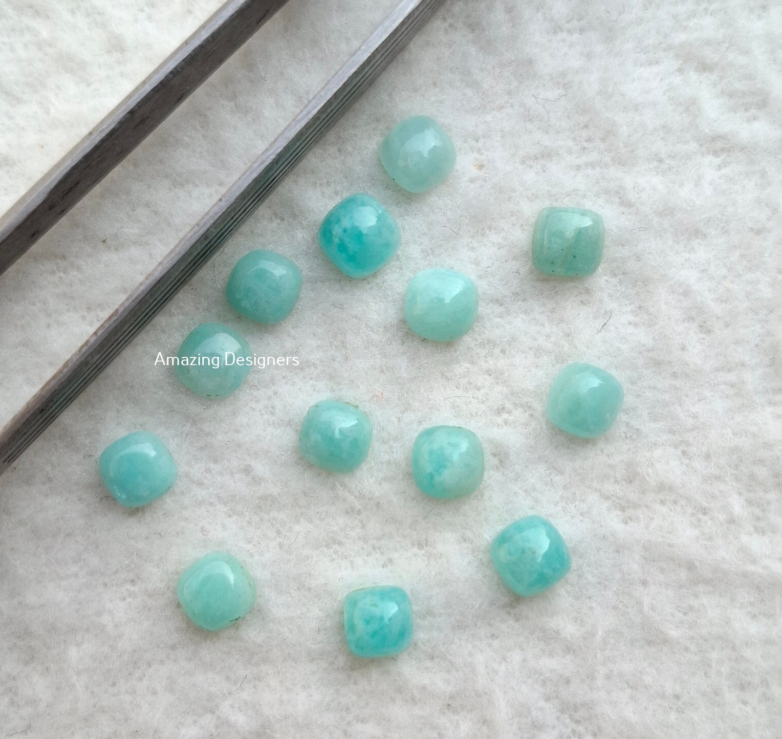 Natural Amazonite Cushion Cabochon 6mm to 20mm Loose Gemstone