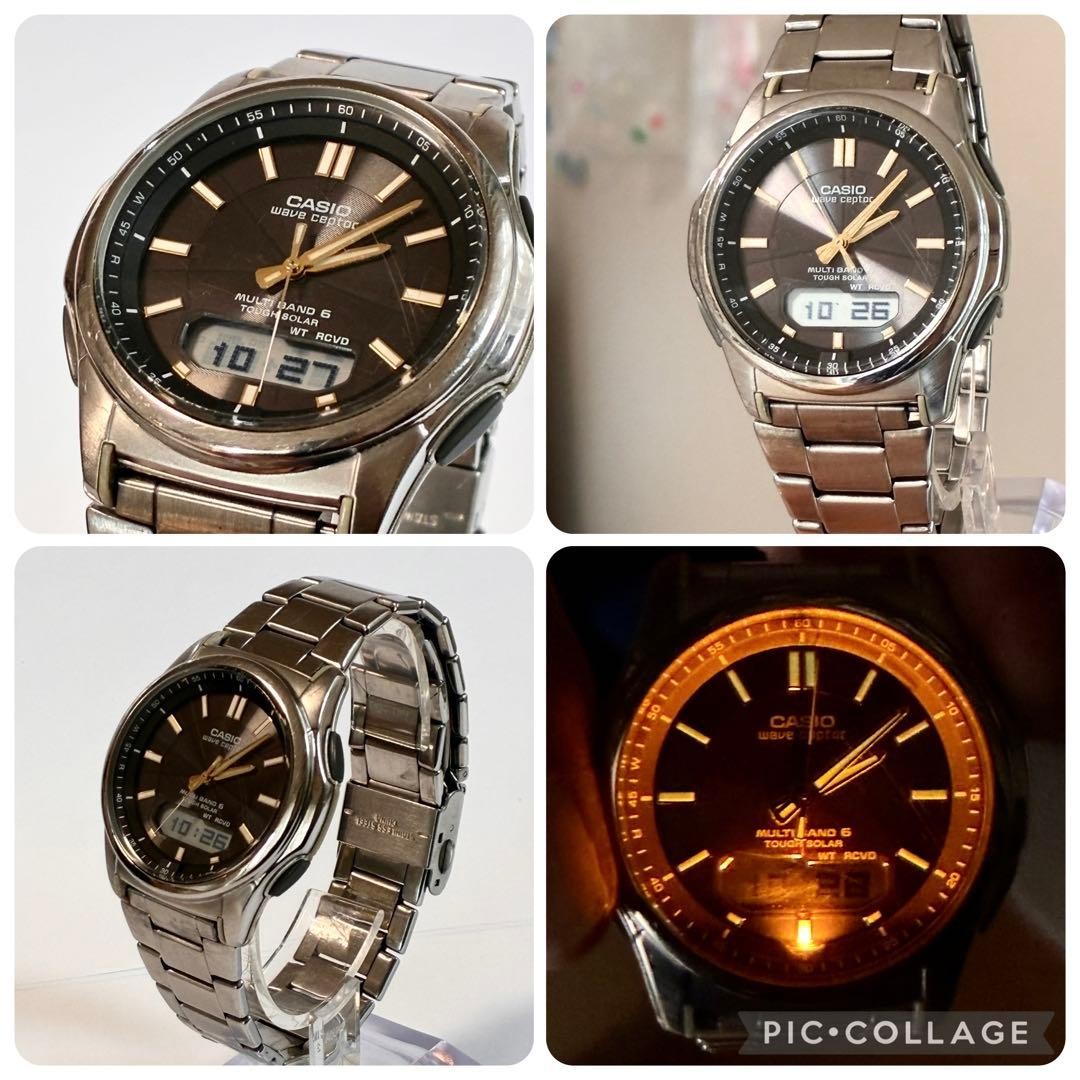 [Working] CASIO wave ceptor WVA-M630 Black Dial From Japan
