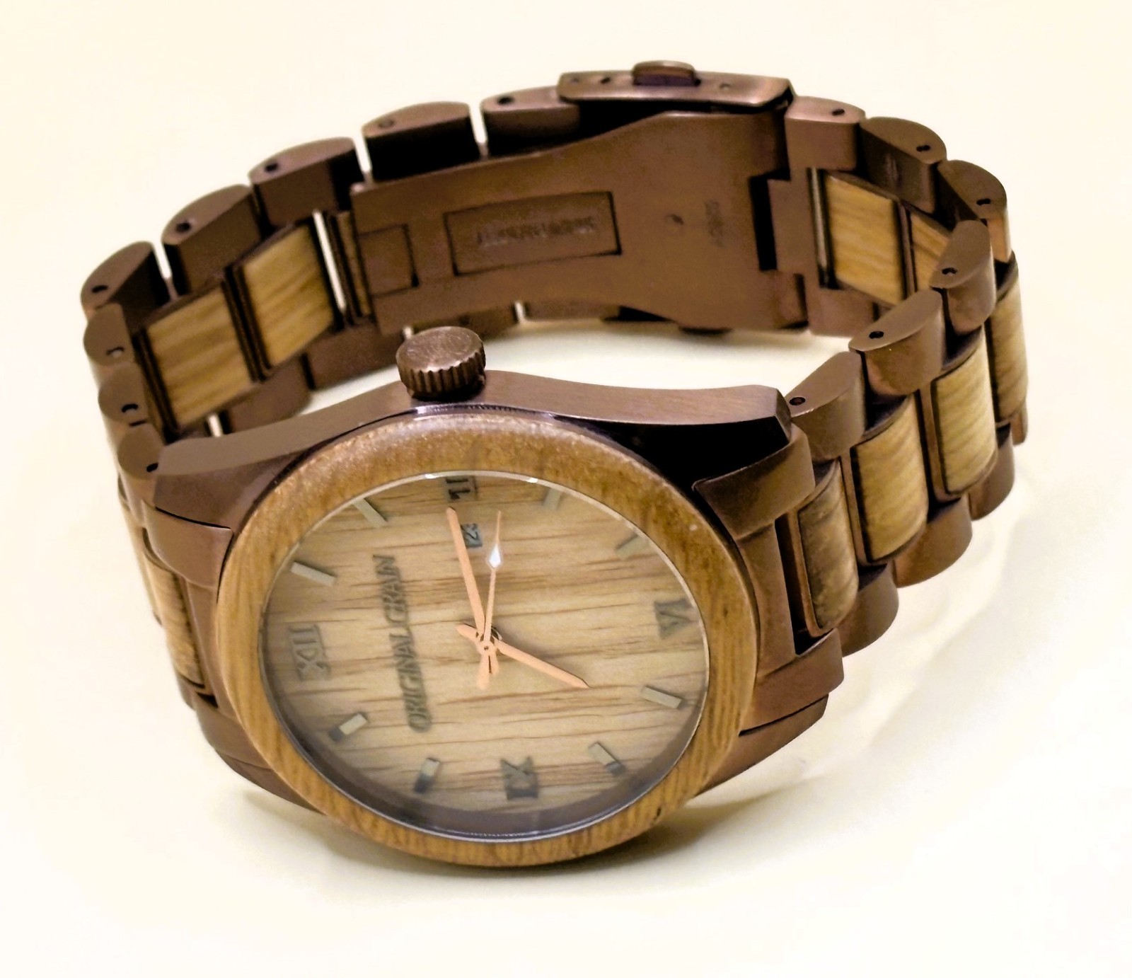 Original Grain Whiskey Wood Espresso steel in box and working