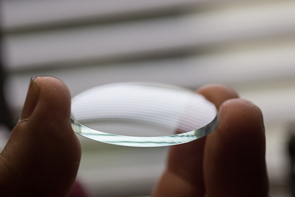 2.2mm Thick Beveled Glass Pocket Watch Crystals for All 16s & 18s Made In USA