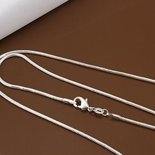 925 Sterling Silver Stamp Shiny Snake Chain Necklace UK Stock Same Day Dispatch