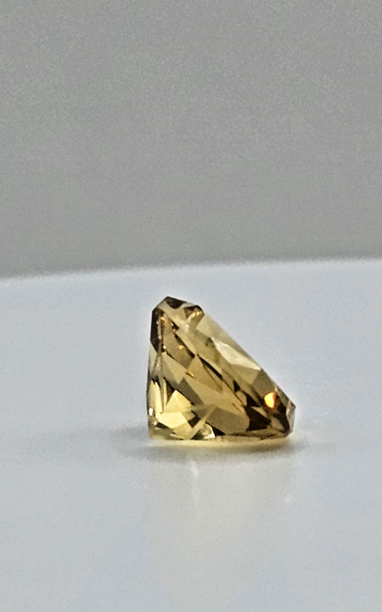Gorgeous .70 Carat Natural Citrine Round Star Faceted 10.2×6.9mm | Gemstone Box