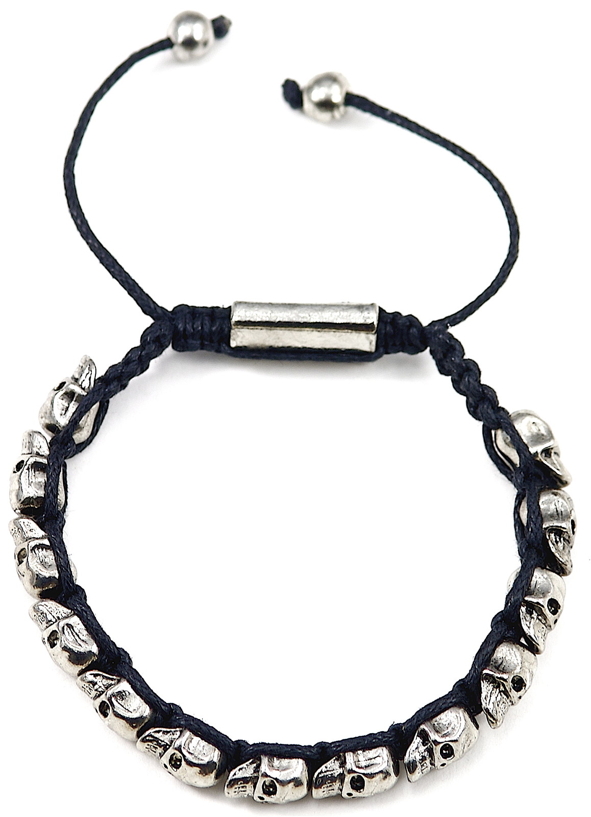 Skull Bracelet Style Macrame One Size Fits All Adjustable Slip Knot