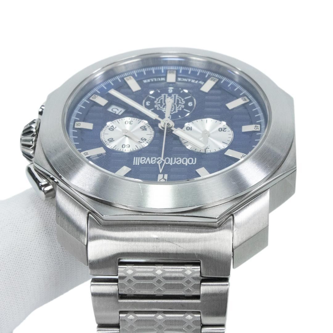 Roberto Cavalli Wristwatch Quartz Men’s Navy Blue Chronograph Heavy Feel