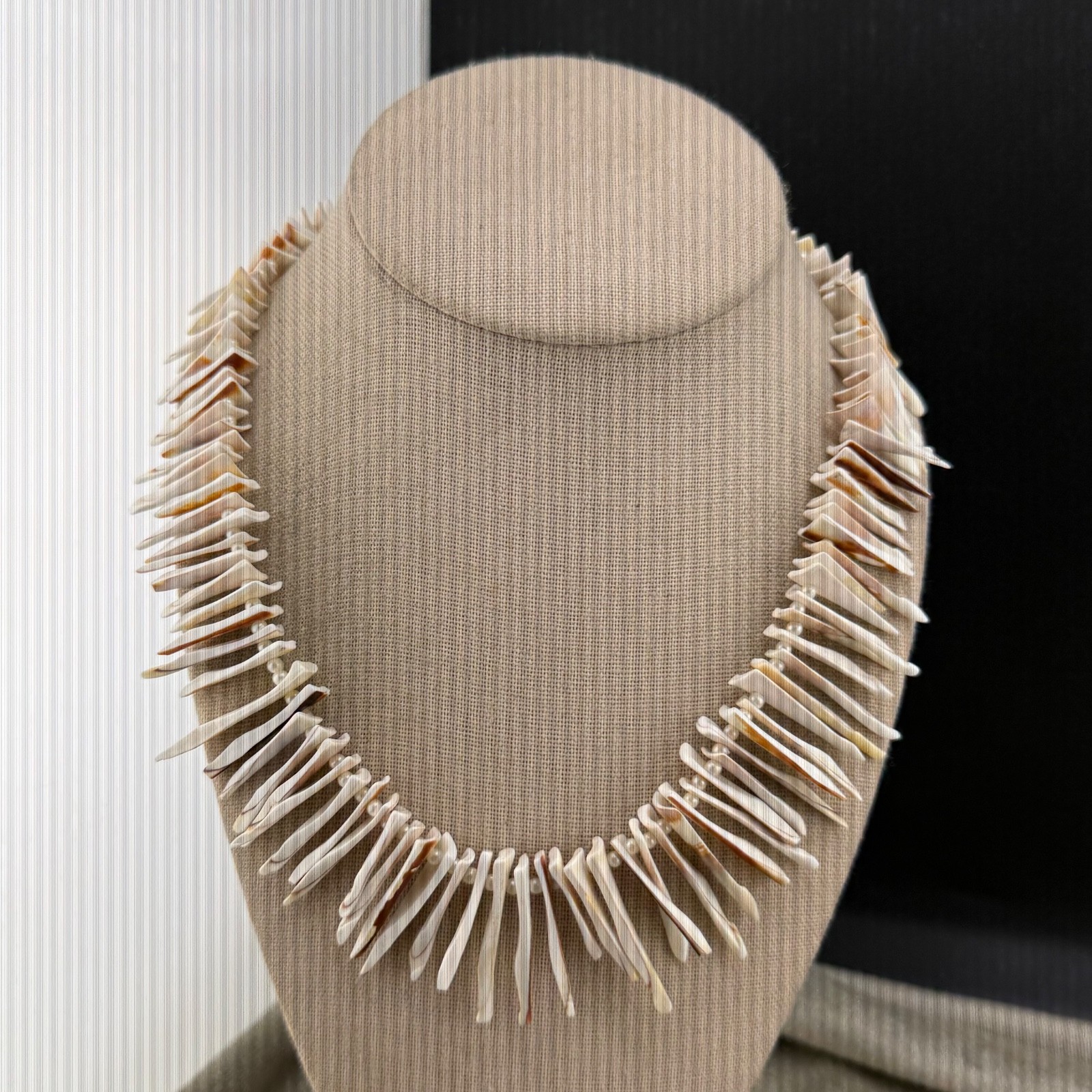 Vintage Shell Necklace Surfer Beach 18”