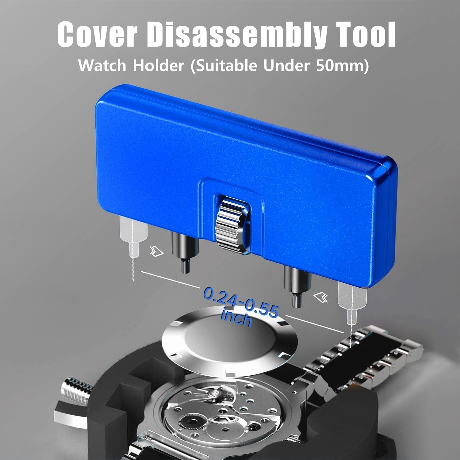 High-Quality Watch Repair Set with Adjustable Case Opener – Effortless DIY