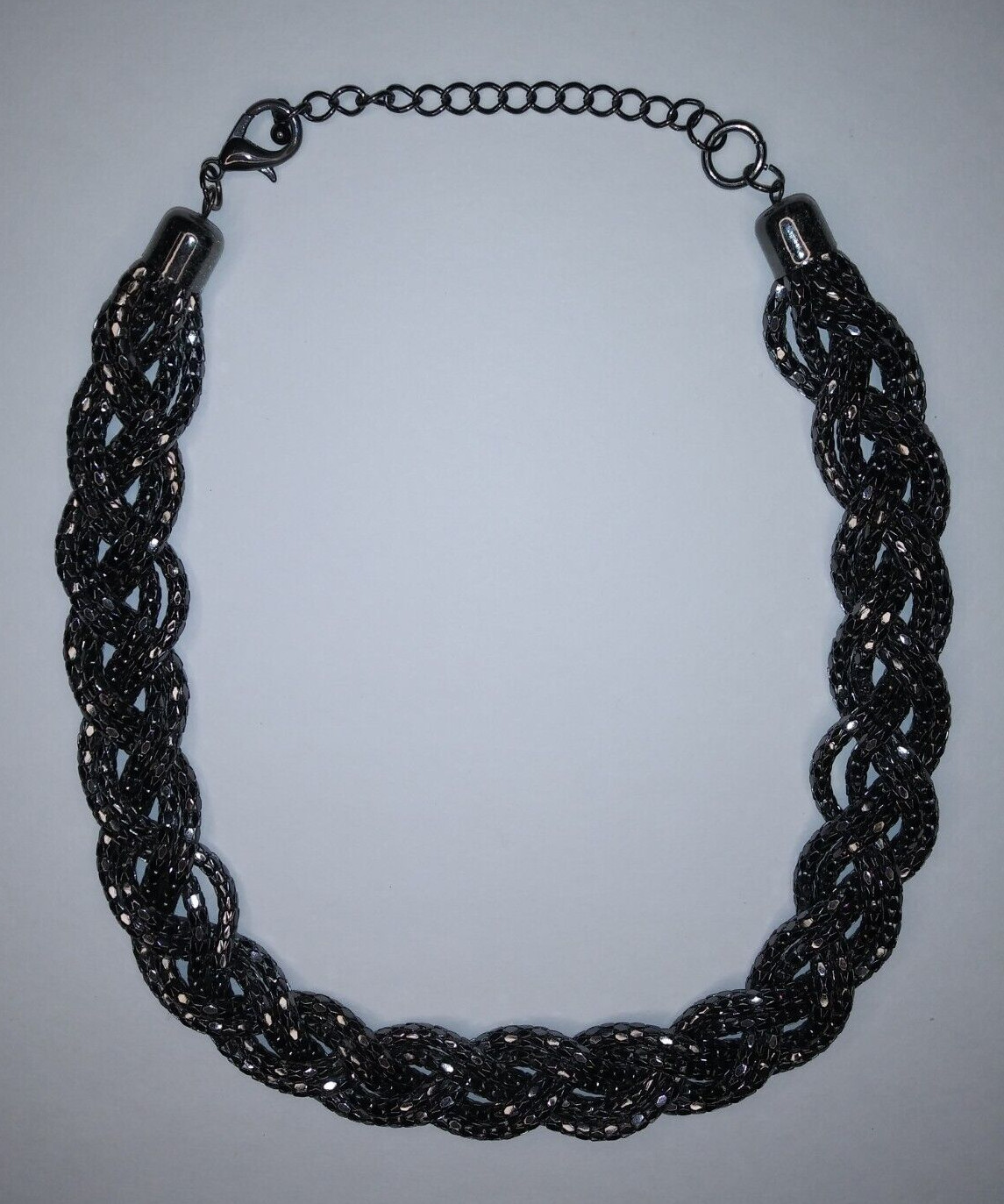 Braided Rope Design Chain Necklace Fashion Costume Jewelry