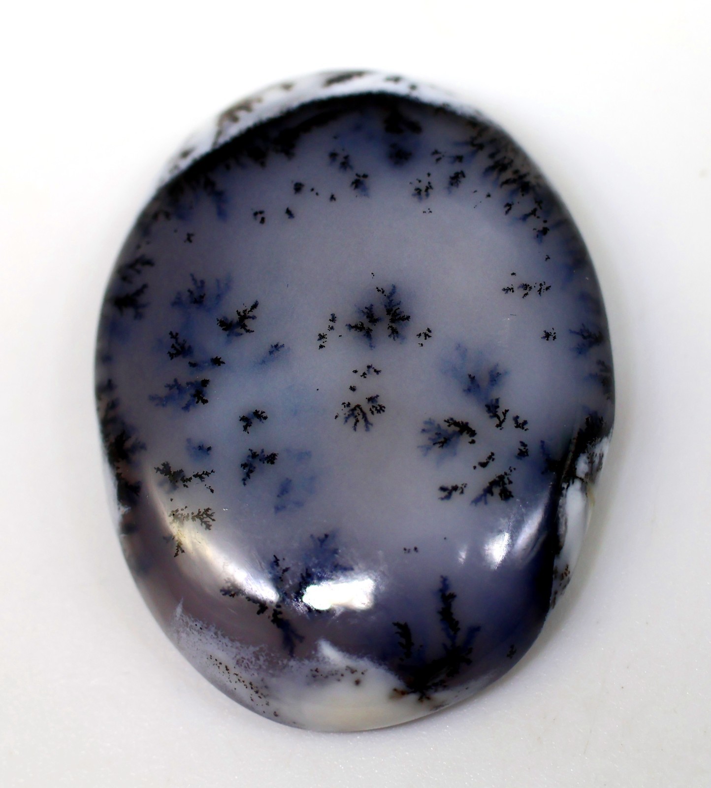 58 Ct 8X26X34 mm Natural Designer Dendrite Opal Oval Cabochon Gemstone PE-60