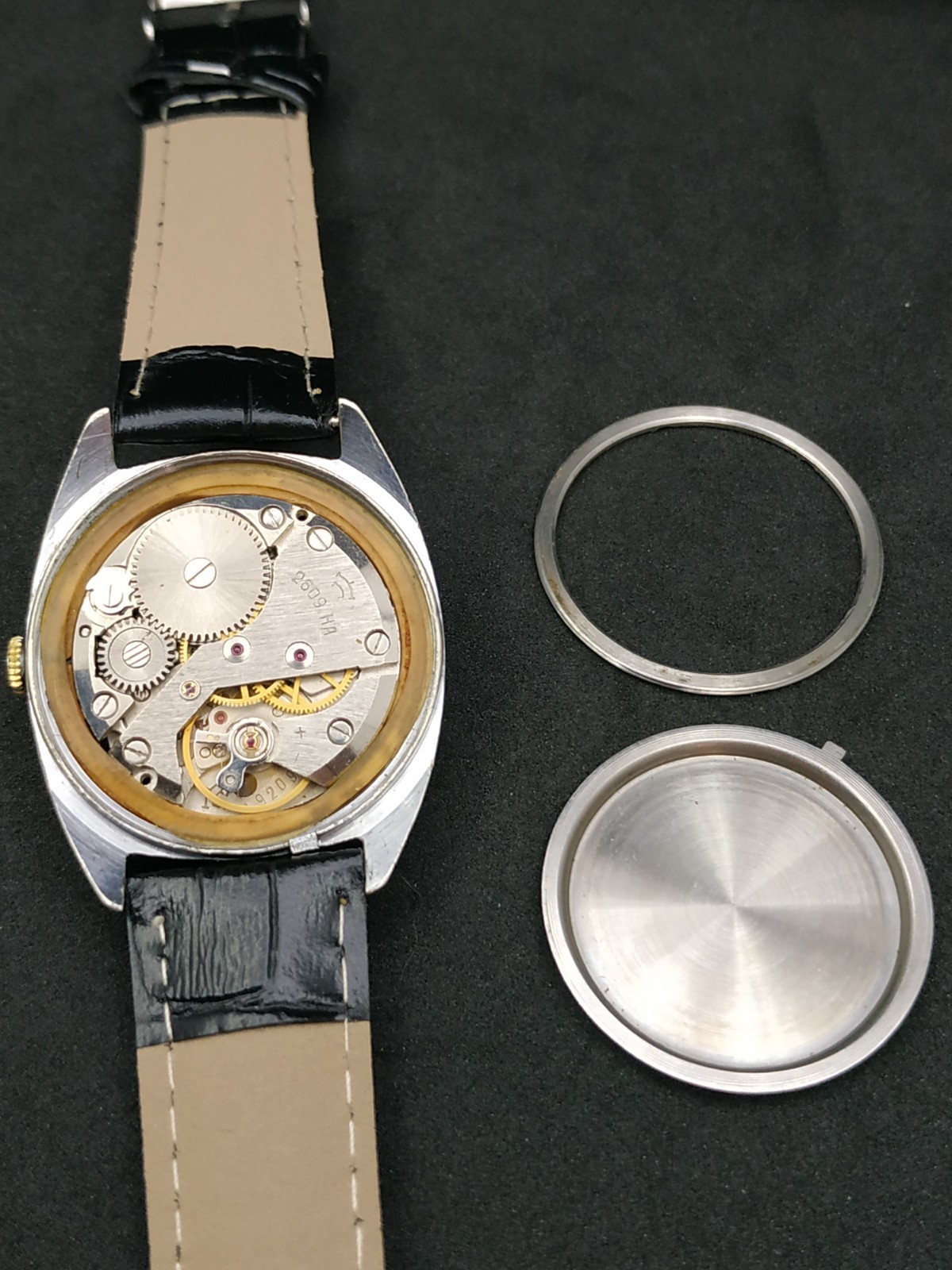 Men’s Dress Casual Vintage USSR Watch Raketa Mechanical 2609.HA Retro Soviet ☭