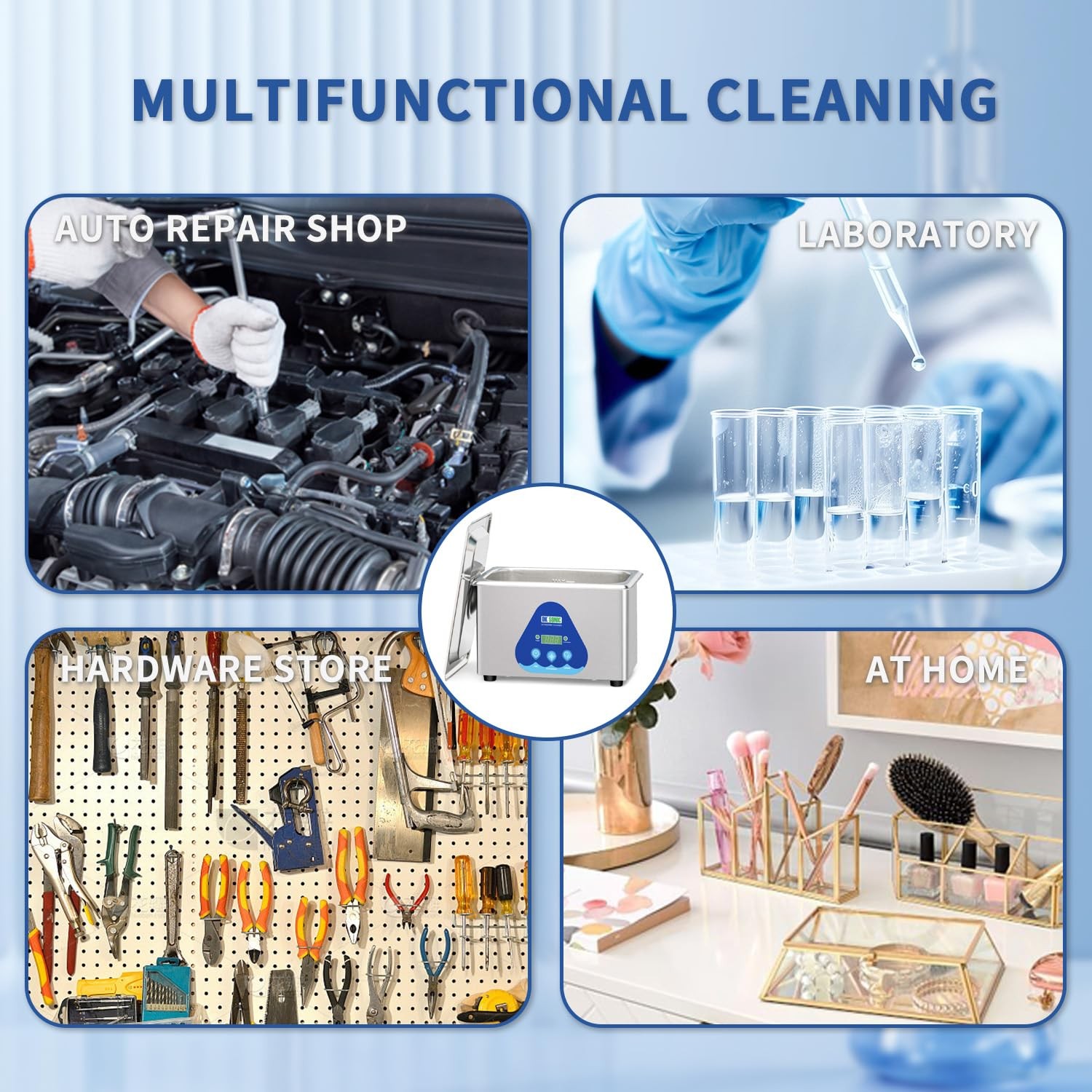 Ultrasonic Cleaning Machine-Ultrasonic Jewelry Cleaner with Digital Timer and…