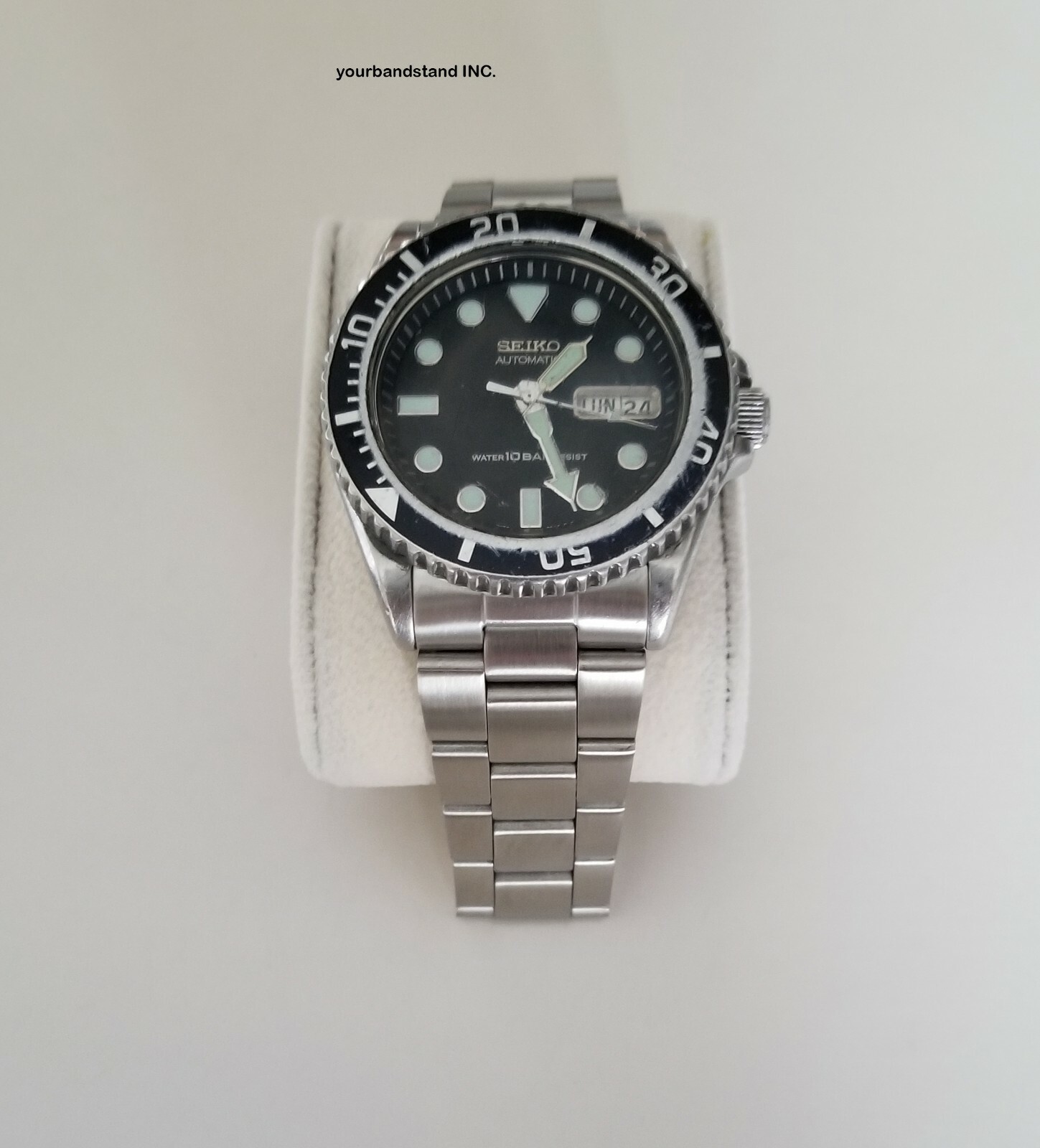 22mm CURVED STAINLESS STEEL OYSTER BRACELET FIT SEIKO SKX031 7S26-0040
