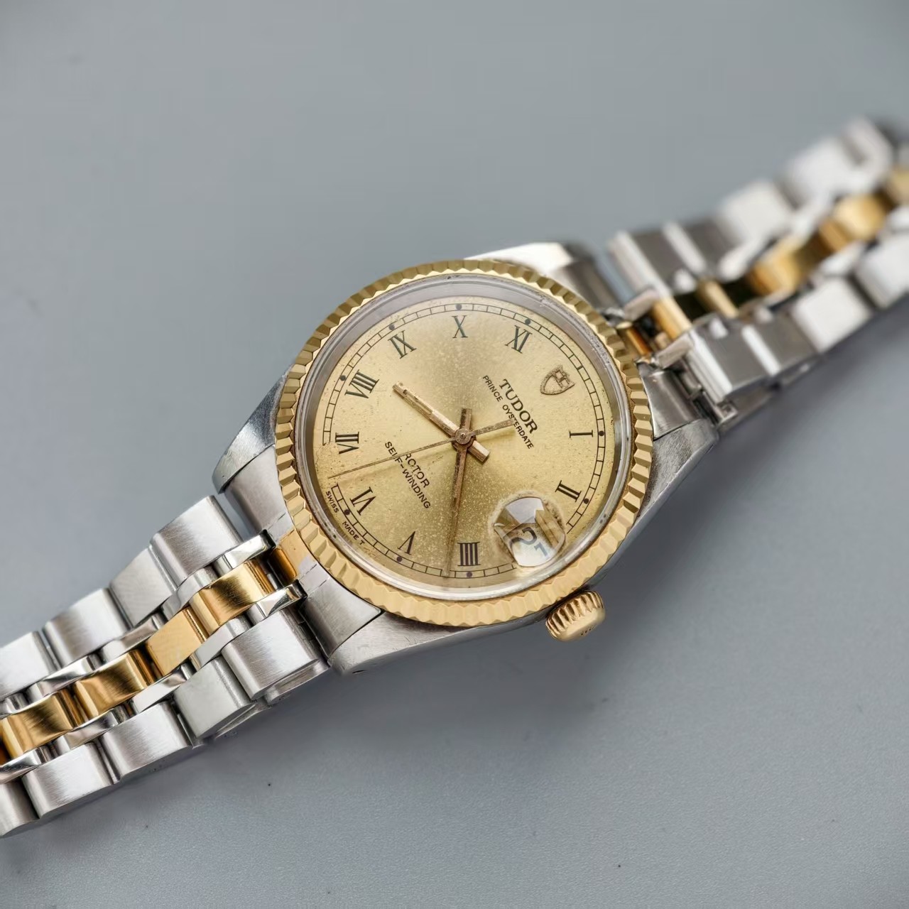 Tudor Gilding Roman Dial 72033 Prince Men’s Watch Automatic 32mm Date