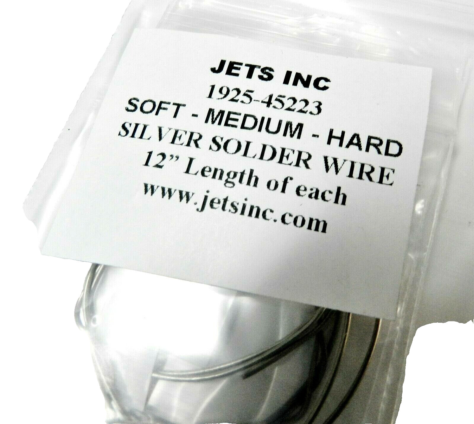 Silver Solder Wire Assorted Pack 3 Pieces 12″ Each Soft Medium & Hard Jewelry