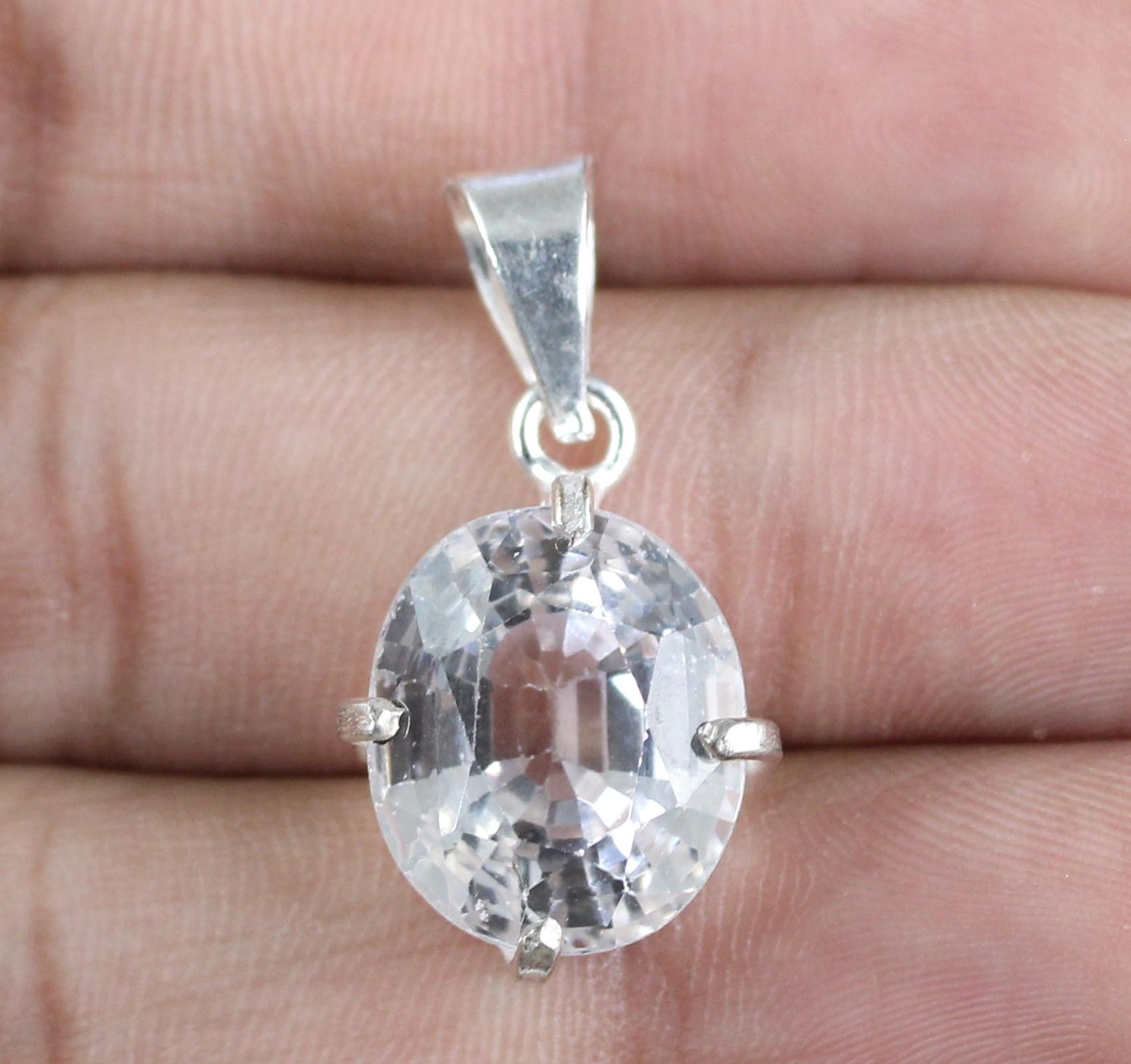 11.70 Ct Natural Phenakite Oval Gems Certified Men’s Pendant Memorial Day Gift