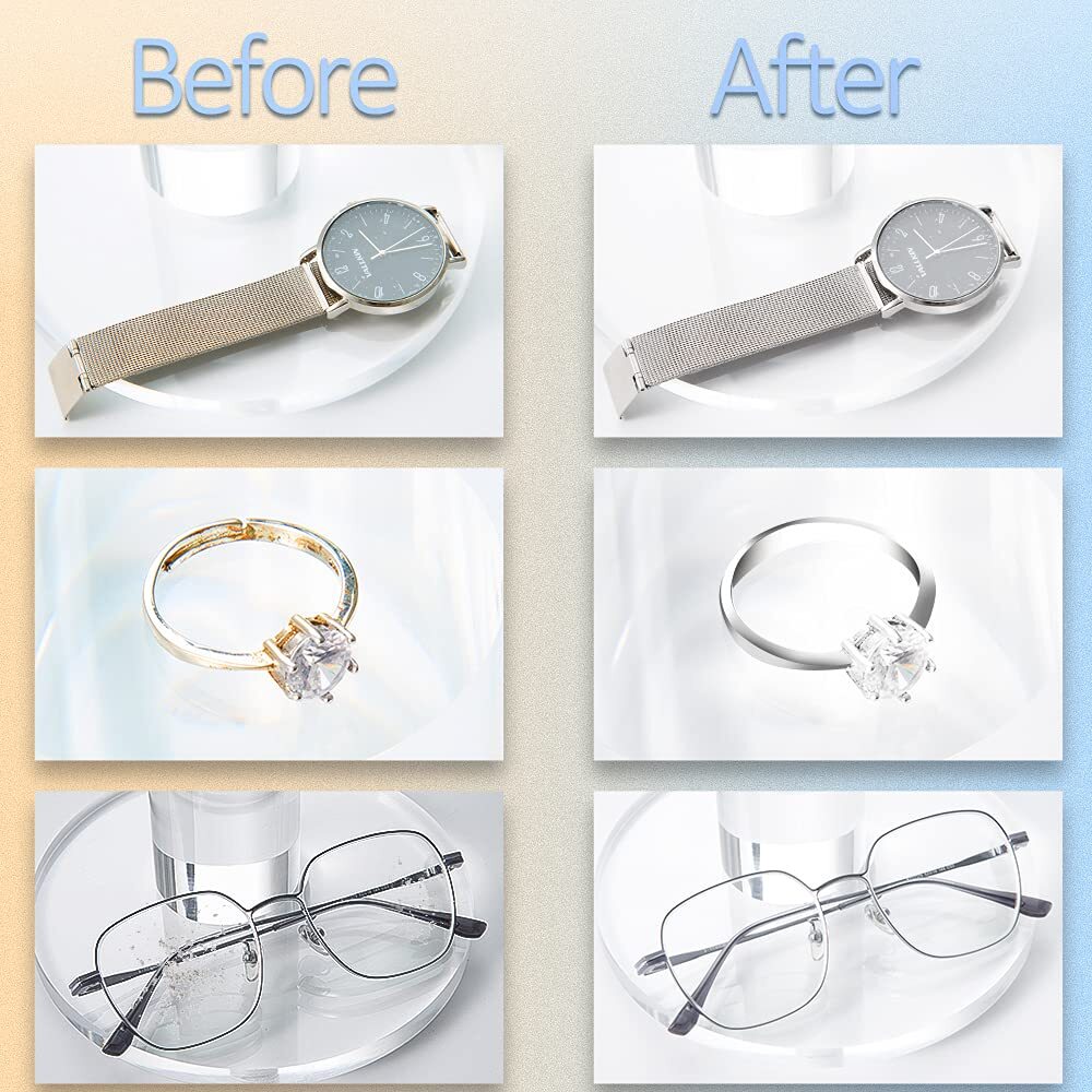 Ultrasonic Cleaner Jewelry Watch Glasses Coin Cleaning Machine Stainless Steel
