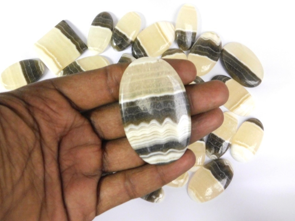 Natural Zebra Onyx Gemstone For Earring, Pendant, Necklace Jewelry Making 71317