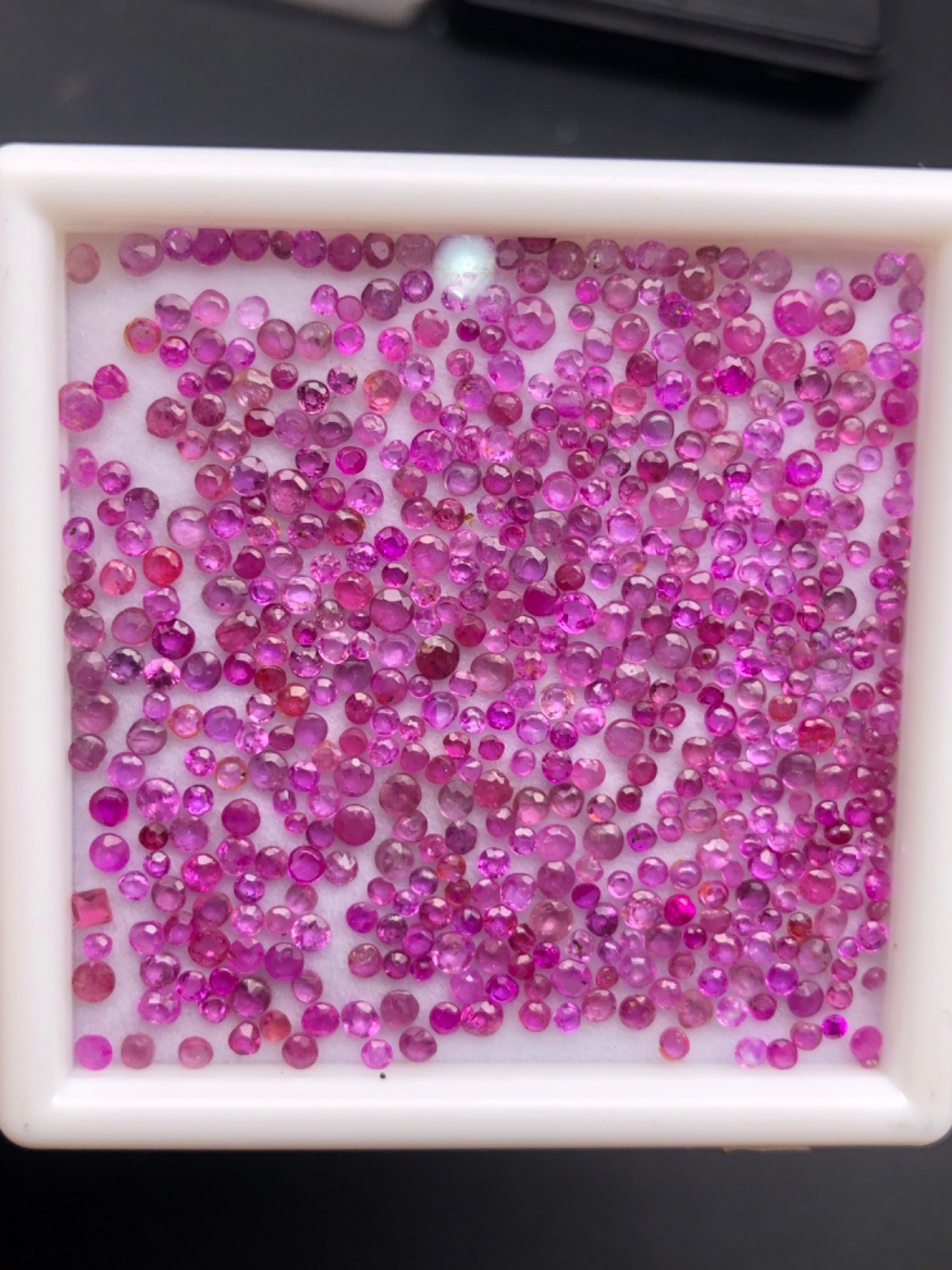 Natural Ruby Lot 29 Ct 200+ Round Cut Loose Red Rubies Untreated Gemstones