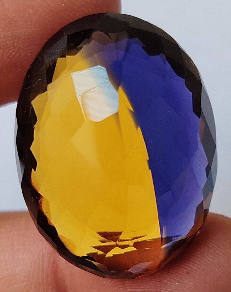 AAA+ Large Ametrine 75.60 Ct. Oval Cut Faceted Loose Gemstone Gift for Women/Her