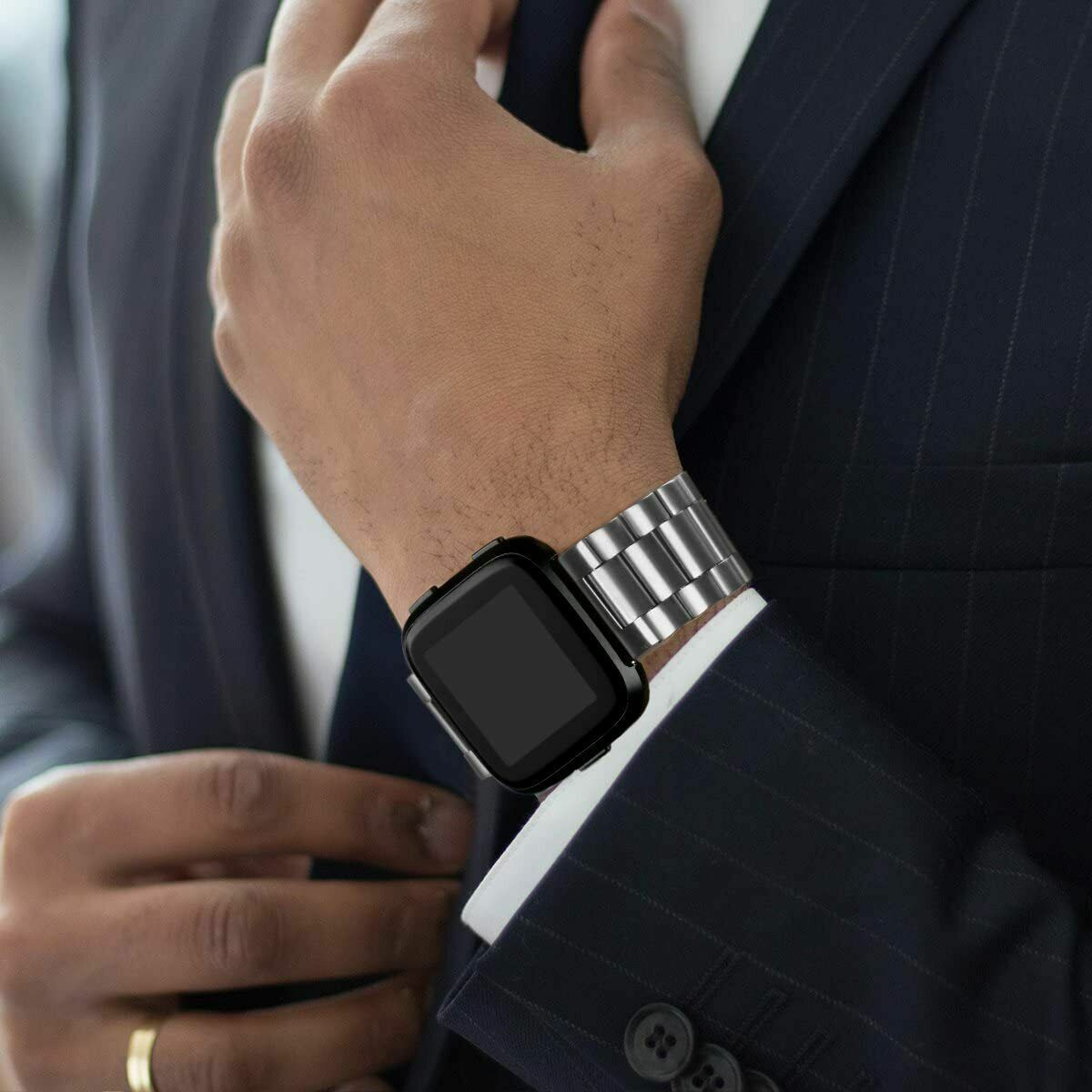 Metal Strap For Fitbit Versa /Versa 2 /Versa Lite Stainless Steel Watch Band