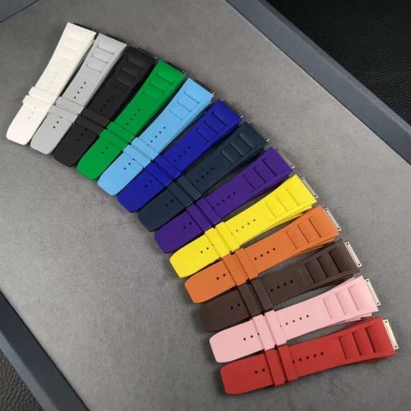 Large Replacement Rubber Strap Band Fits Richard Mille Watch RM010 10L L Size