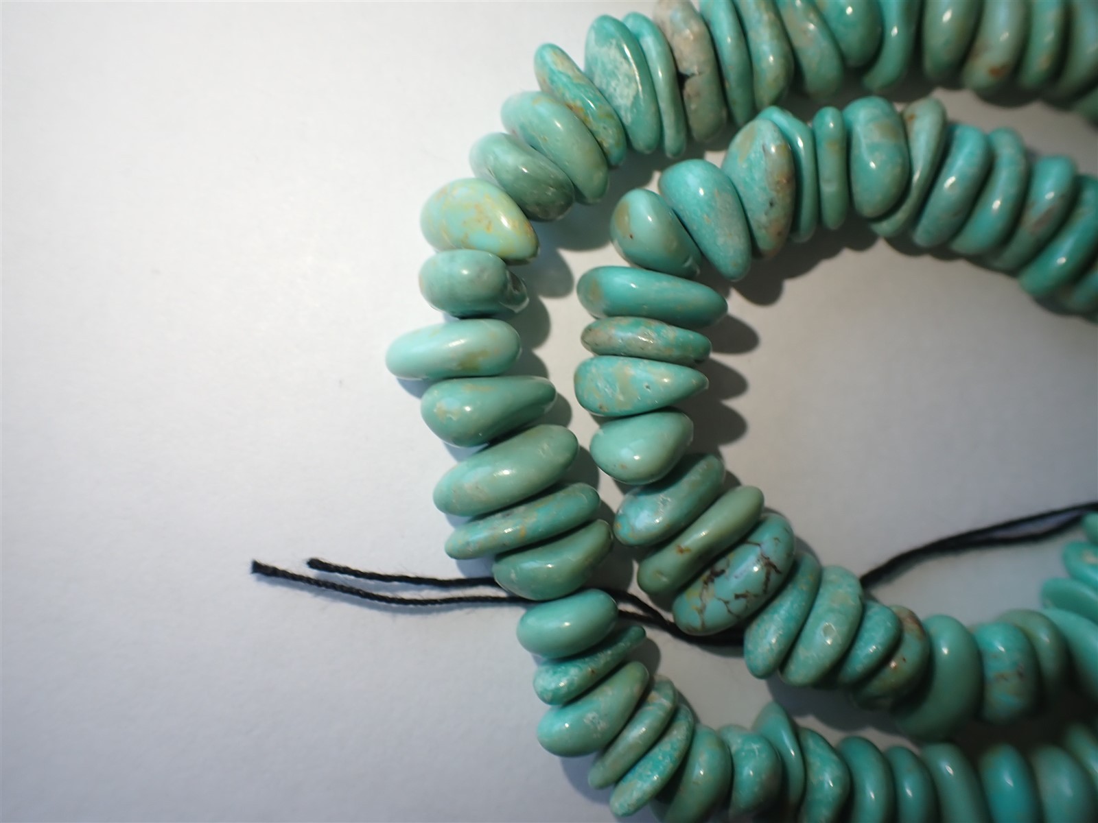 Genuine Elisa (Sonora) Turquoise side-drilled Nugget Beads – 8-10×3-5mm – Strand