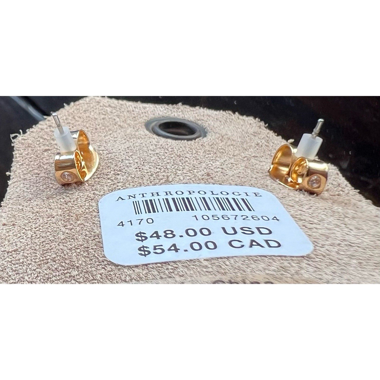 Anthropologie Mult Crystal Drop Earrings Dangly