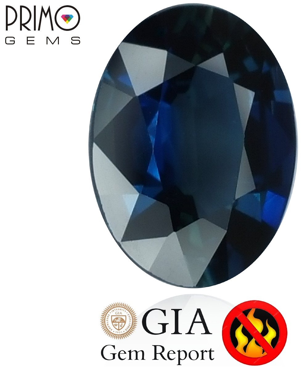 Sapphire Remarkable GIA Certified 1.38ct 8x6mm Oval