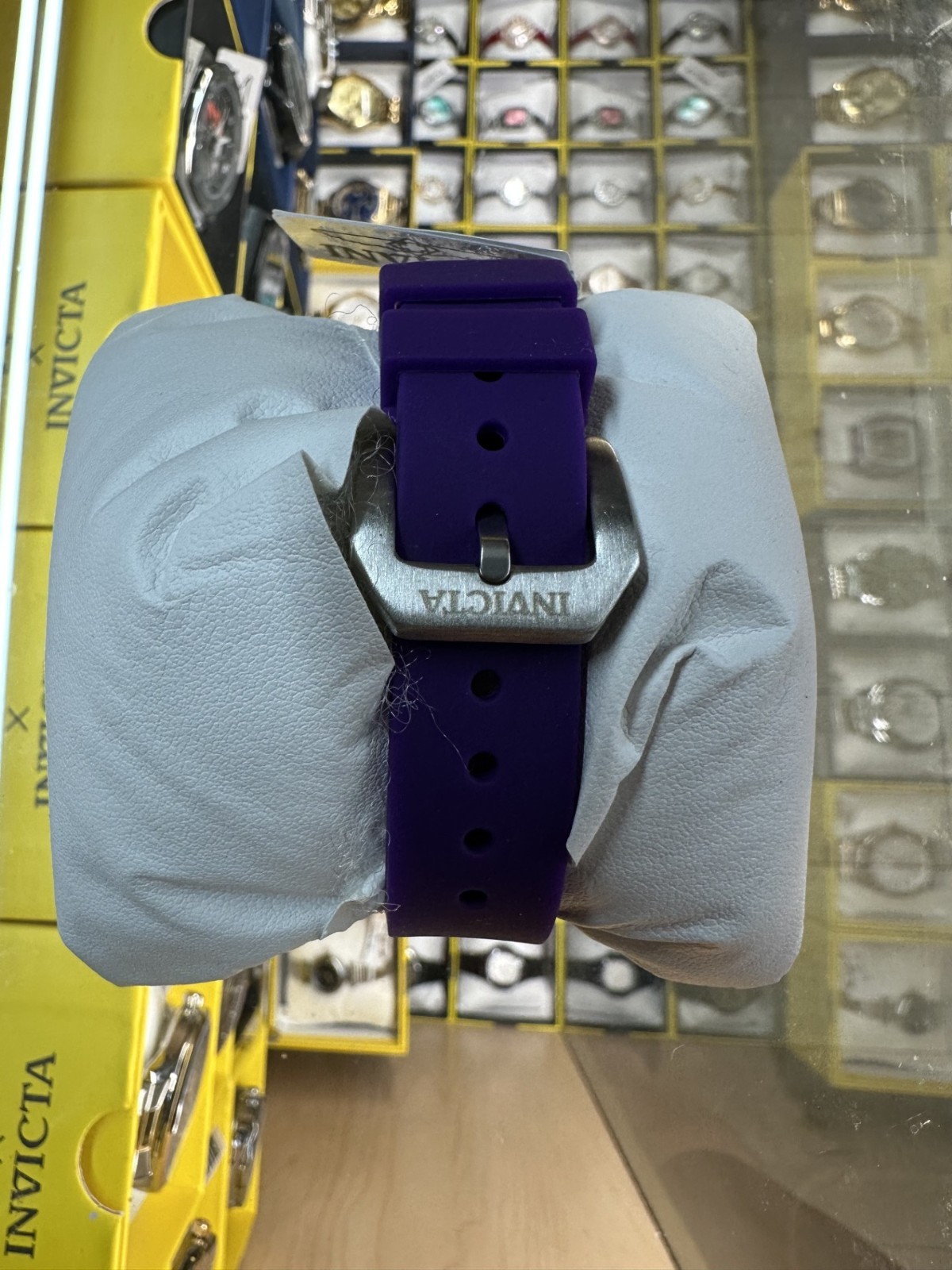 INVICTA RACING VALXOR UNISEX WATCH 40MM PURPLE BAND & CASE SKELETON DIAL 69611