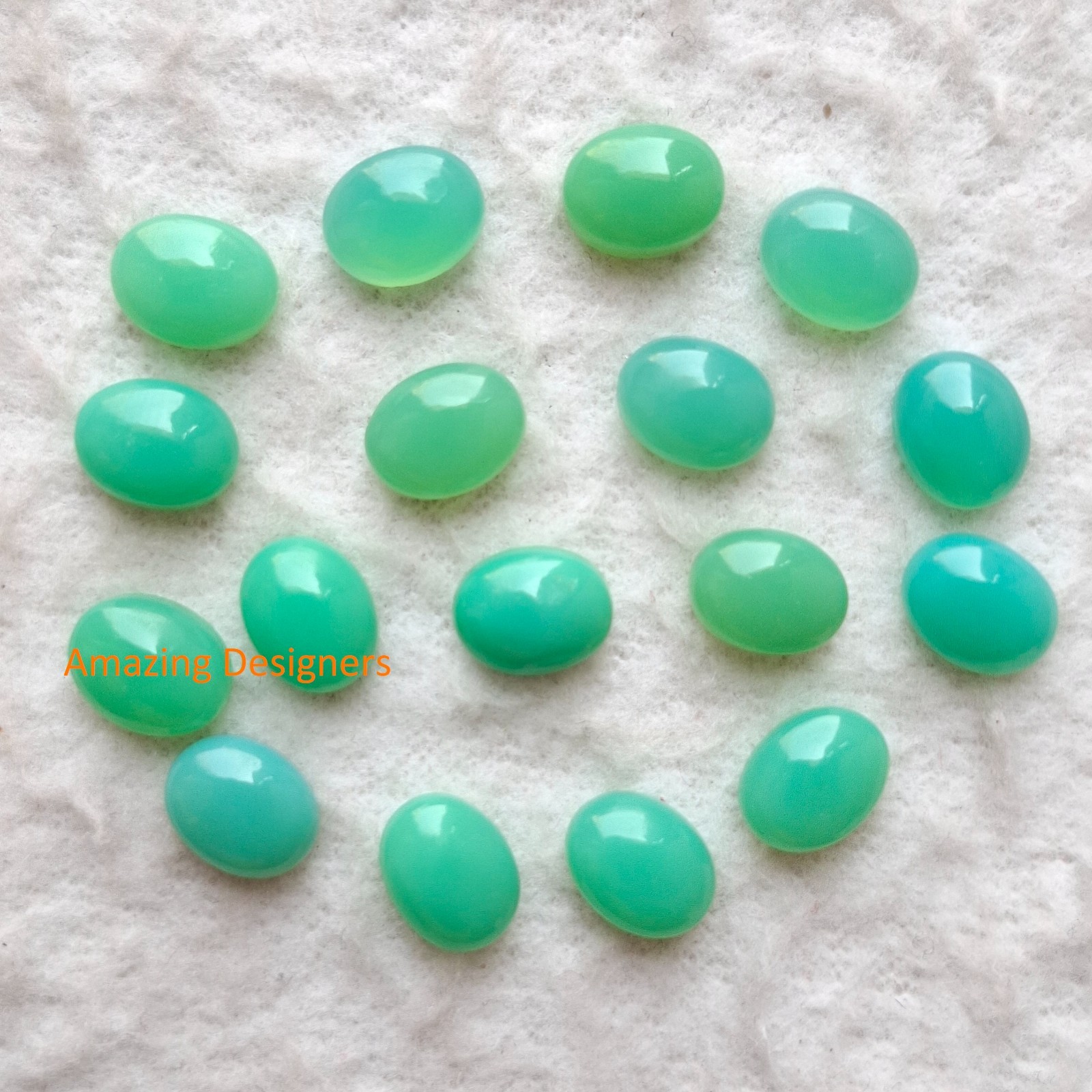 Natural Chrysoprase Oval Cabochon 5x7mm to 12x16mm Loose Gemstone