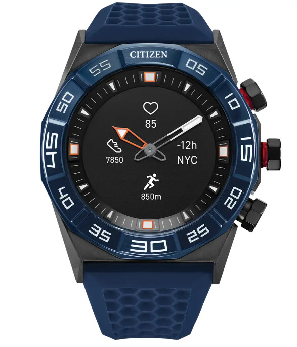 Citizen CZ Smart Hybrid JX1008-01E Fitness Smartwatch Blue Strap 44MM NEW