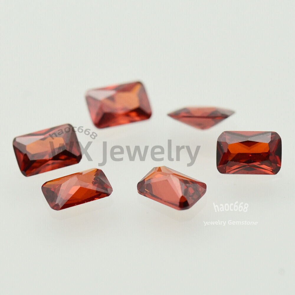 5A Multicolored 4x6mm-10x12mm Synthetic Octangle Loose Cubic Zirconia stone