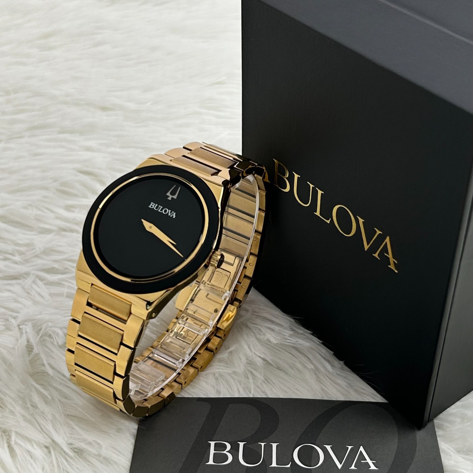 Bulova Millennia 97A183 Men’s black Dial Gold chain 41MM Quartz Watch
