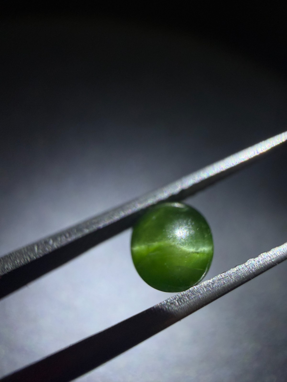 Natural Green Cats Eye Diopside 6×5.30 m Round Cabochon making for Jewelry