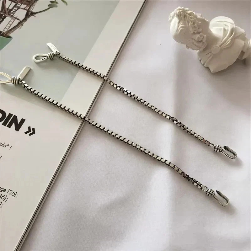 Vintage Thick Box Chain Bracelets Women 925 Sterling Silver Jewelry Gift 7 in nw