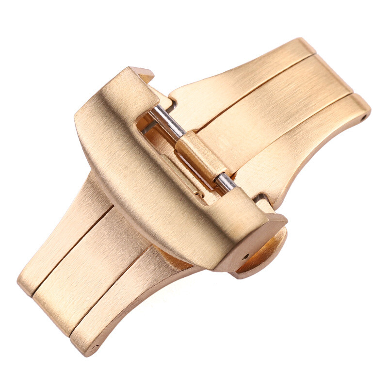 Premium Brushed Stainless Steel Butterfly Watch Buckle Clasp 20 22mm for Panerai