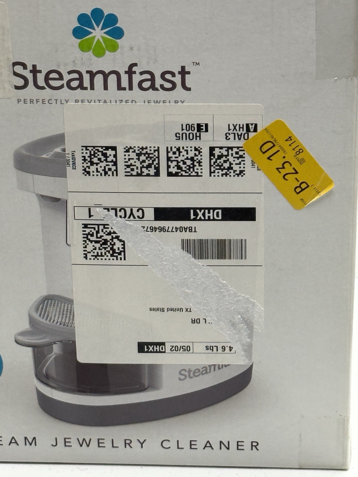 Steamfast SF-1000 JULE Steam Jewelry Cleaner White Chemical Free New Sealed Box